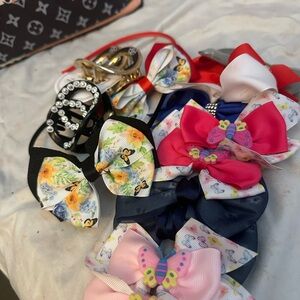 Mariposa Butterfly Bow Hair Accessories Set - Pink, Black, Multicolor